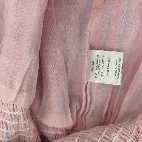 Saylor Magdalena Pink Metallic Stripe Skirt Size XS - Picture 6 of 7